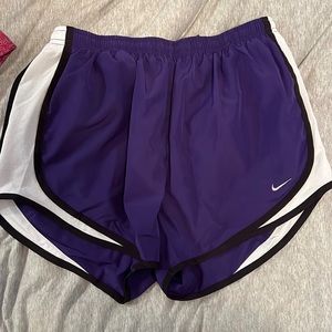 Purple Nike shorts